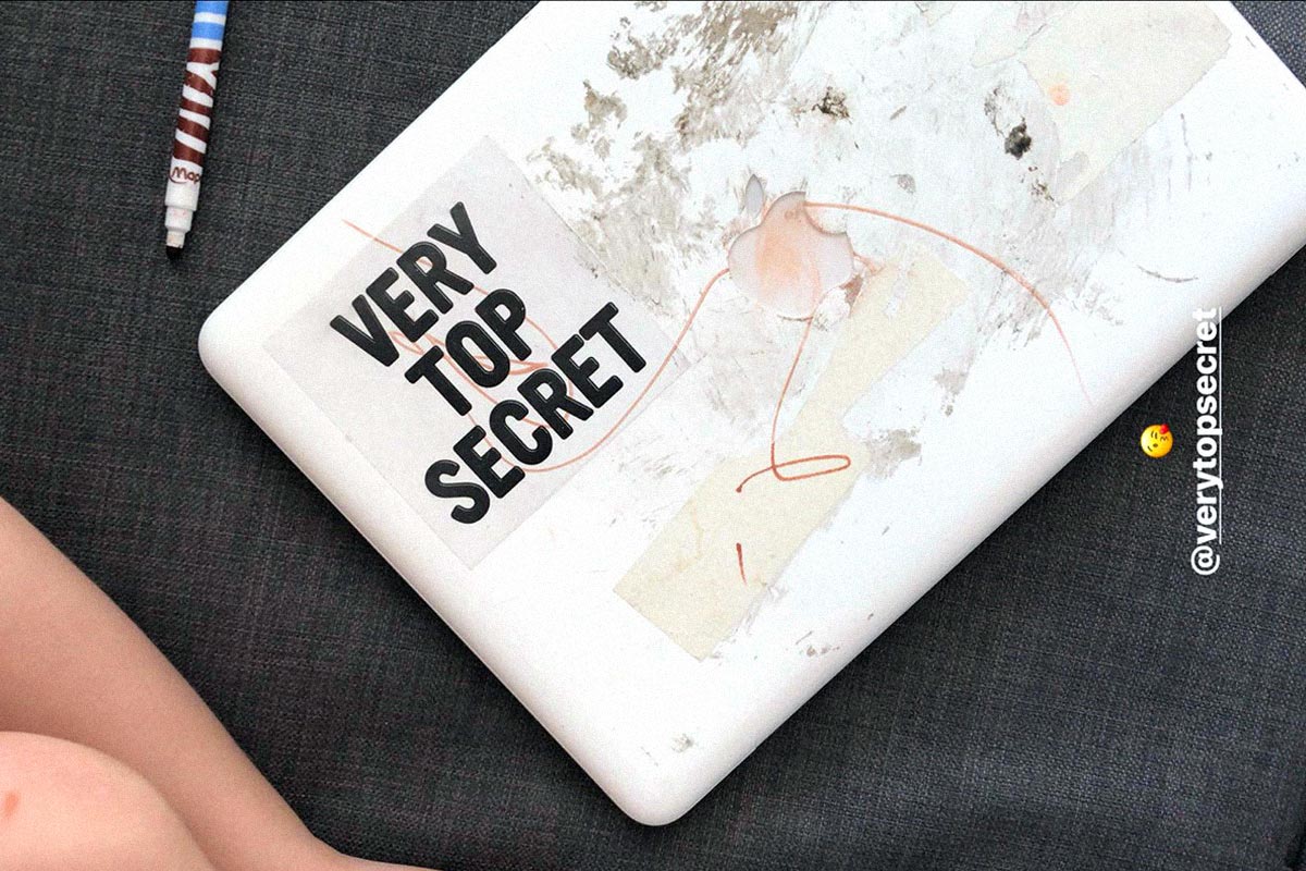 Very Top Secret Graffiti Laptop Ilk