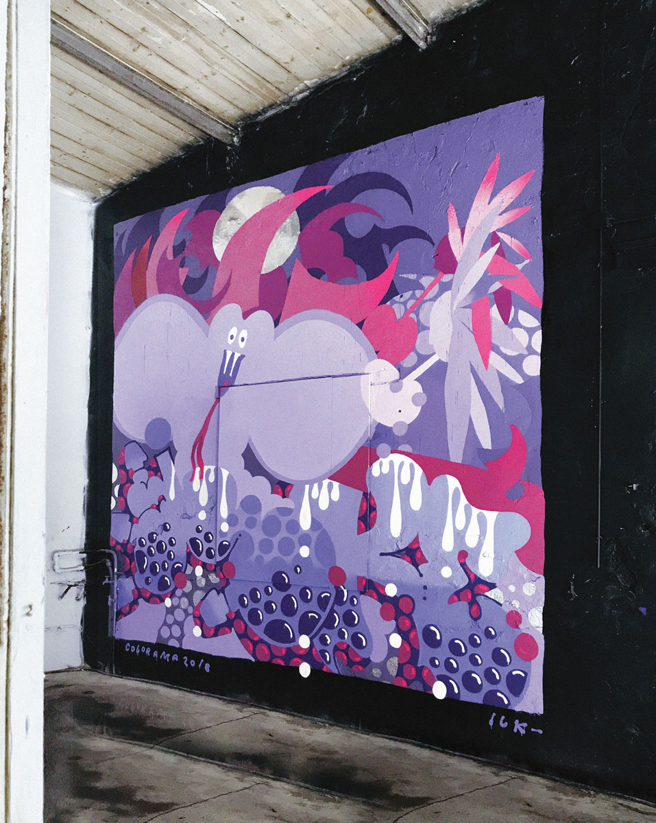 Colorama Ilk Graffiti Painting Biarritz