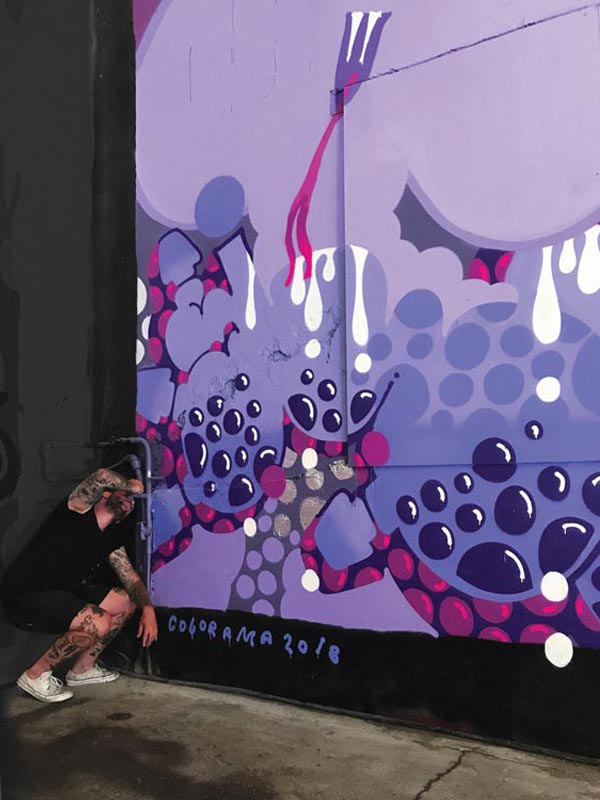 Colorama Ilk Graffiti Painting Biarritz