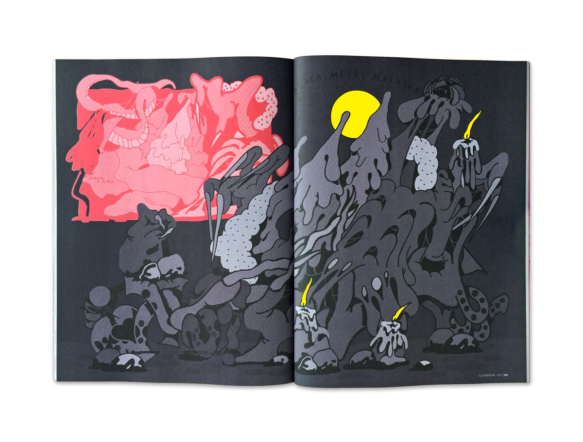 Ilk Shoes-Up illustration Black Metal