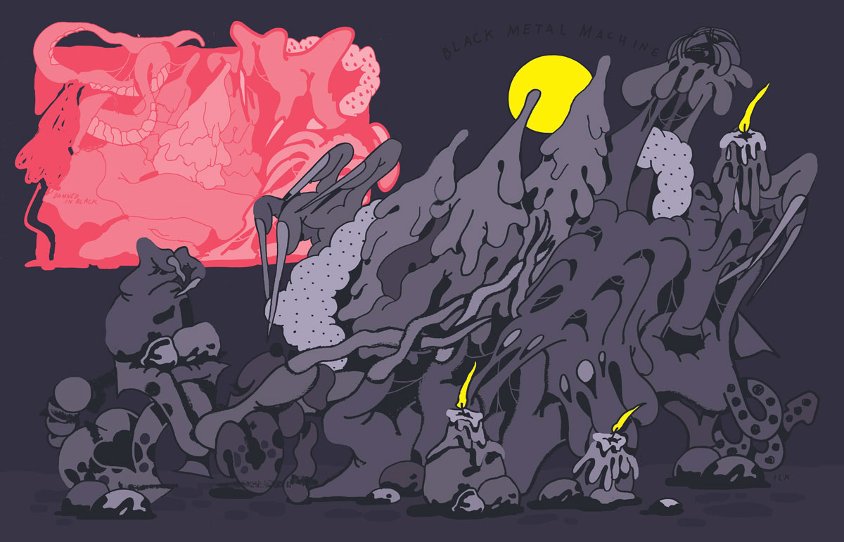 Ilk Shoes-Up illustration Black Metal