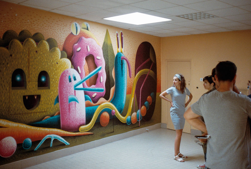 Nicolas Barrome-painting l'école est finie expo Orléans