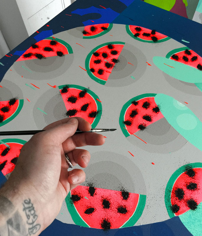 Ilk Pasteques Peinture