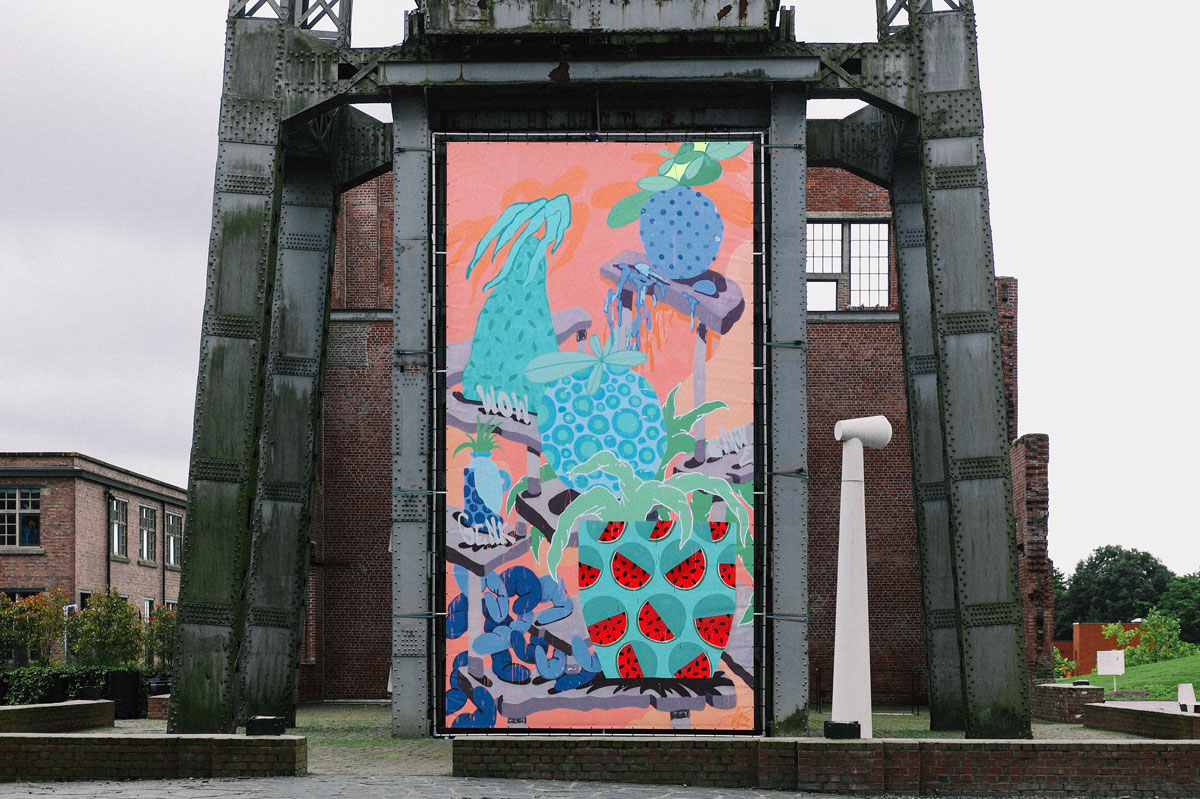 Ilk Big Canvas Outside C Mine Genk Belgium Ilk Flottante