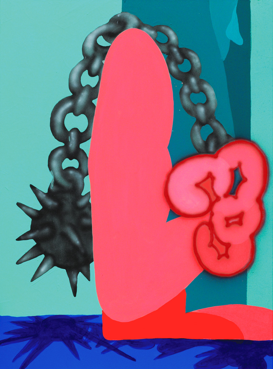 Ilk Painting Black Metal Dude 1 54x73