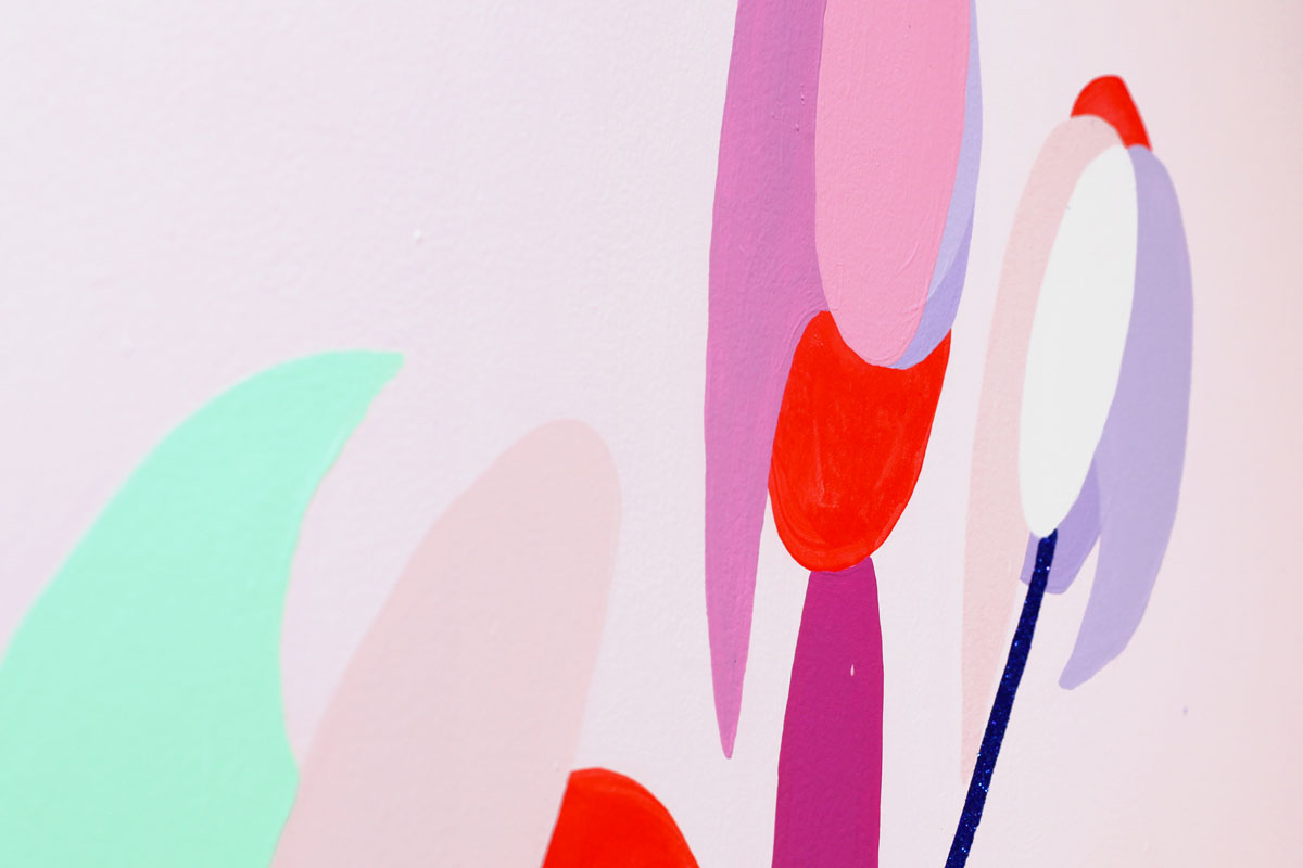 Ilk painting Flowers 2 100x73