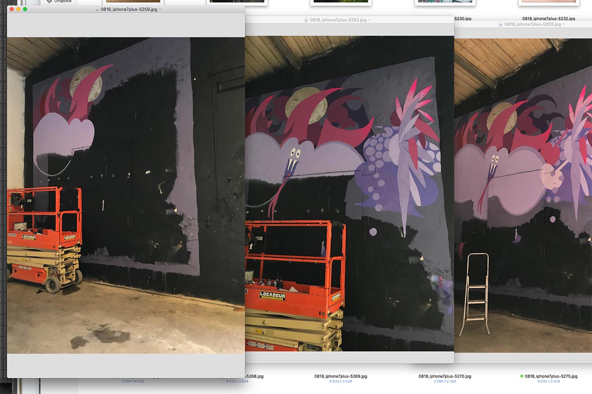 Colorama Ilk Graffiti Painting Biarritz